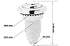 Кнопка для гідромасажною ванною ( АР101А ), фото 6