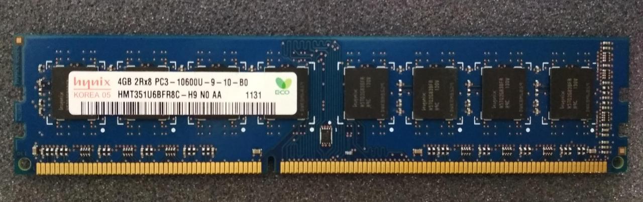 4GB DDR3 1333MHz Hynix PC3 10600U 2Rx8 RAM Оперативна пам'ять