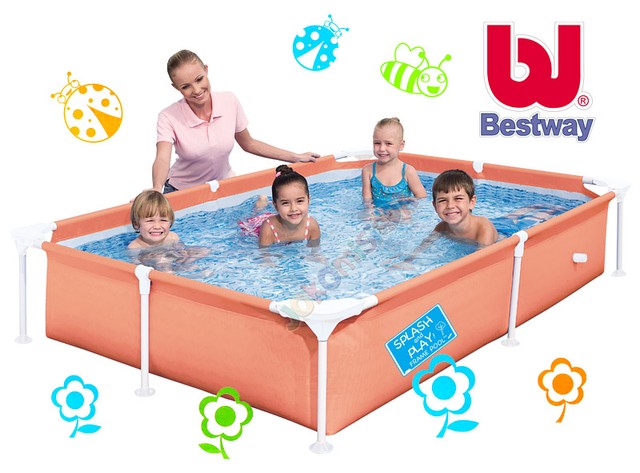 Bestway 56082 - каркасний прямокутний басейн 399x211x81 см
