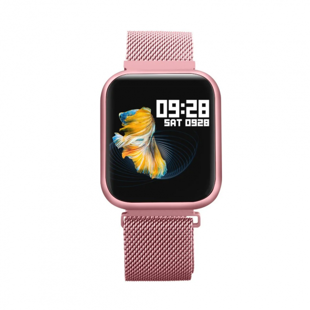 Смарт-годинник Smart Watch FINOW Р80 з пульсометром ROSE GOLD MILAN