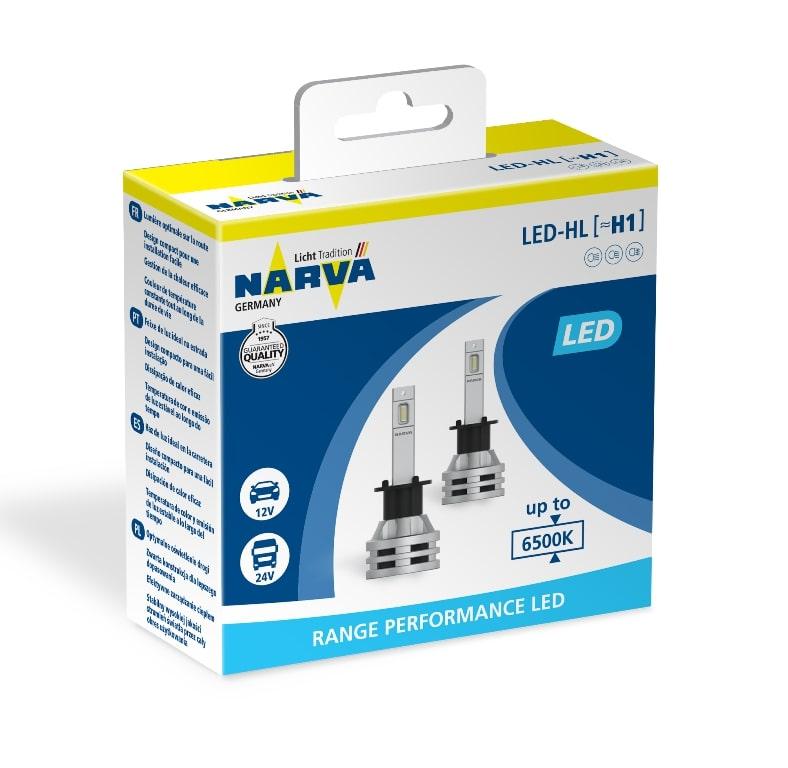 Комплект світлодіодних ламп Narva Range Performance LED H1 12-24 V 19 W 6500 K 18057, фото 1
