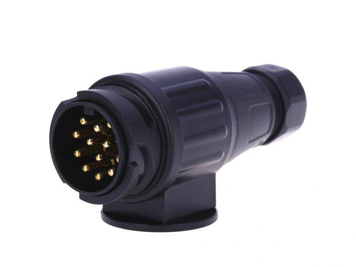 Роз'єм фаркопа вилка, пластиковий корпус ЄВРО (13 контактів) 3018 13P, фото 1