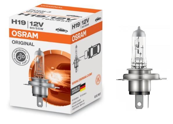 Автолампа галогенна Osram H19 60/55W PU43T-3 Original 64181L-FS, фото 1