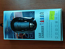 Авто адаптер in Fast Car Charger JHY-01 2USB Port 2.1 A +1A (упаковка)
