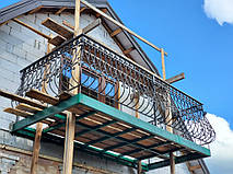 Кованые перила на балкон 2