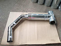 Трійник для димоходу 90° неіржавка сталь в неіржавці AISI, фото 4