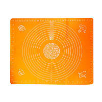 Силиконовый коврик для раскатки теста MAT ORANGE 38* 28 см.