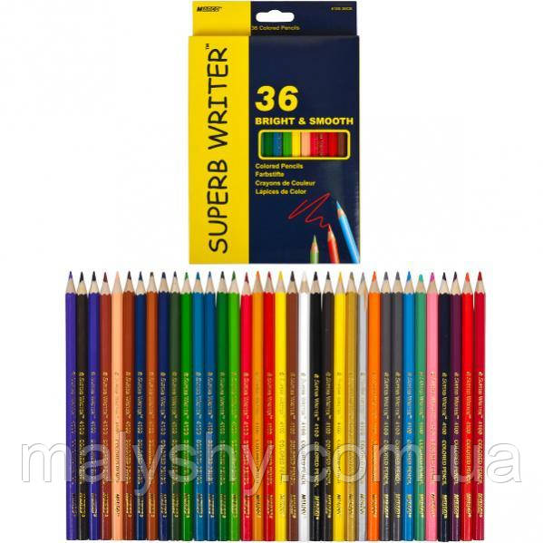 Набір кольорових олівців MARCO SUPERB WRITER / 4100-36CB / марко / 36 кольорів
