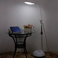 Лампа лупа гофра підлогова без коліс LED діодами регулюванням світла збільшення 5 діоптрій .
