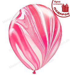 Повітряні кулі "Graine" (28 см), США, набір 3 шт., червоно-білі