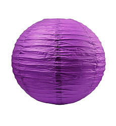 Підвісна китайський ліхтарик, колір світло-фіолетовий, d-25 см