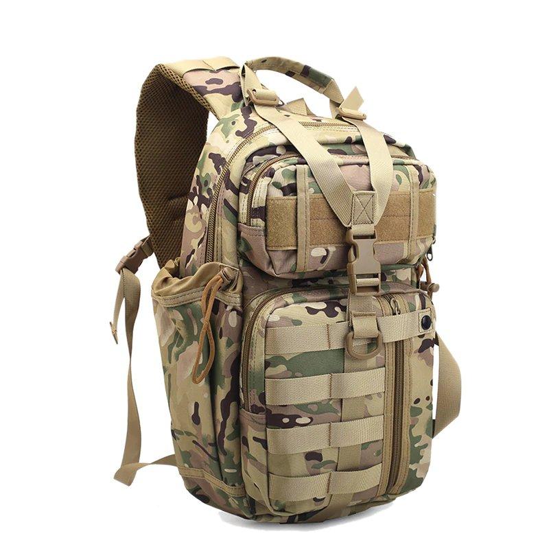 Тактичний військовий однолямочный рюкзак Silver Knight Patrol Tactic з системою M. O. L. L. E Multicam (05-mult)