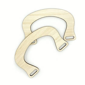 Ручки для сумки з фанери формі коромисла