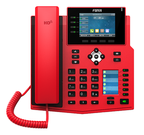 IP-телефон червоного кольору Fanvil X5U-R, фото 2