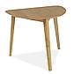 Маленький кухонний стіл Karl 90х80см для кухні дуб на трьох ніжках у скандинавському стилі Польща, фото 4