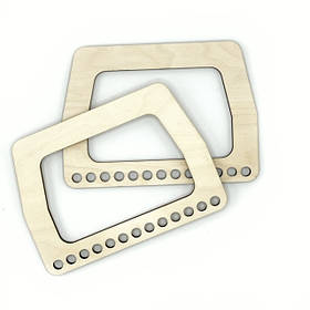 Ручки для сумки з фанери у формі трапеції