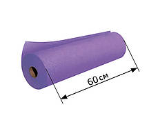 Одноразові простирадла, 0,6*100 м, фіолетові