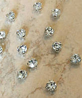 Страз хамелеон в срібних цапах 4,5 мм