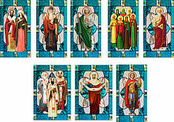 Церковні вітражі з плівки оракал під замовлення