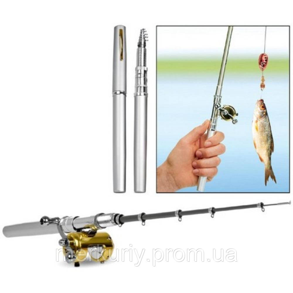 Кишенькова вудка-ручка Pocket pen fishing rod