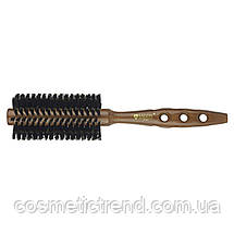 Щітка-брашинг непродувна дерев'яна з натуральною щетиною Salon Professional 2278CP, фото 5