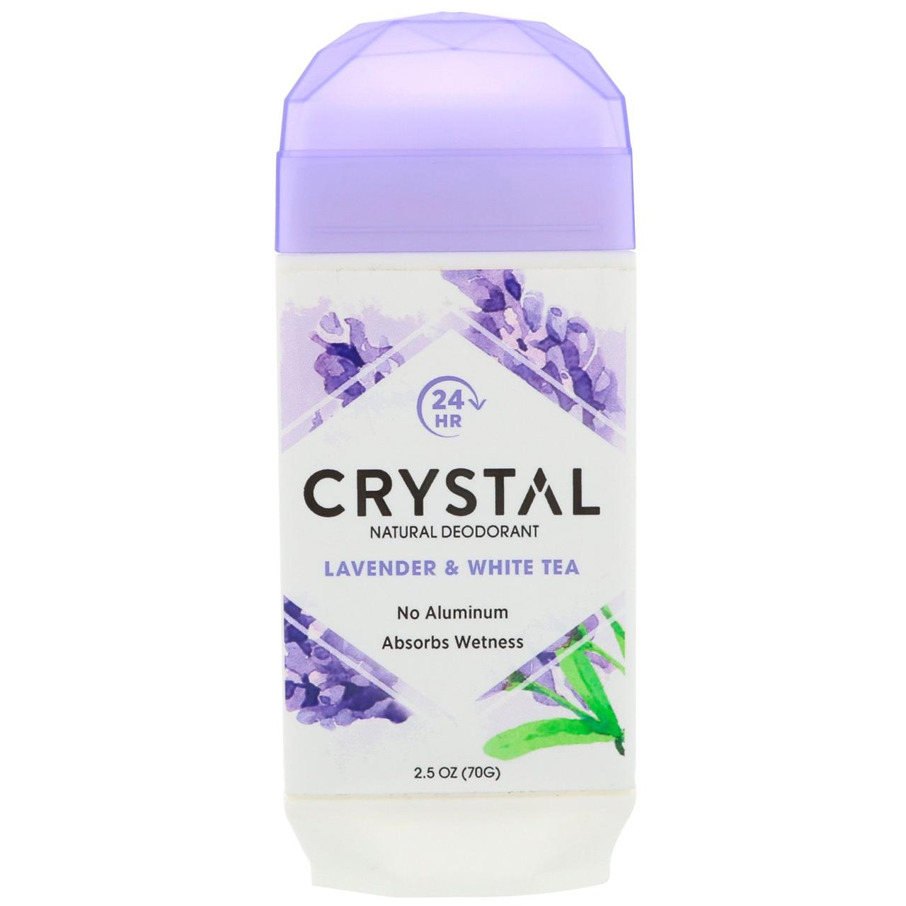 Натуральний дезодорант в стіку, лаванда і білий чай (70 г) Crystal Body Deodorant