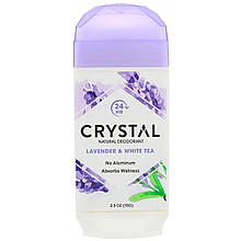 Натуральний дезодорант в стіку, лаванда і білий чай (70 г) Crystal Body Deodorant