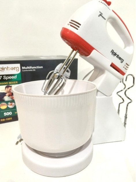 Міксер з чашею Rainberg RB-1005 500W 2 л, фото 1