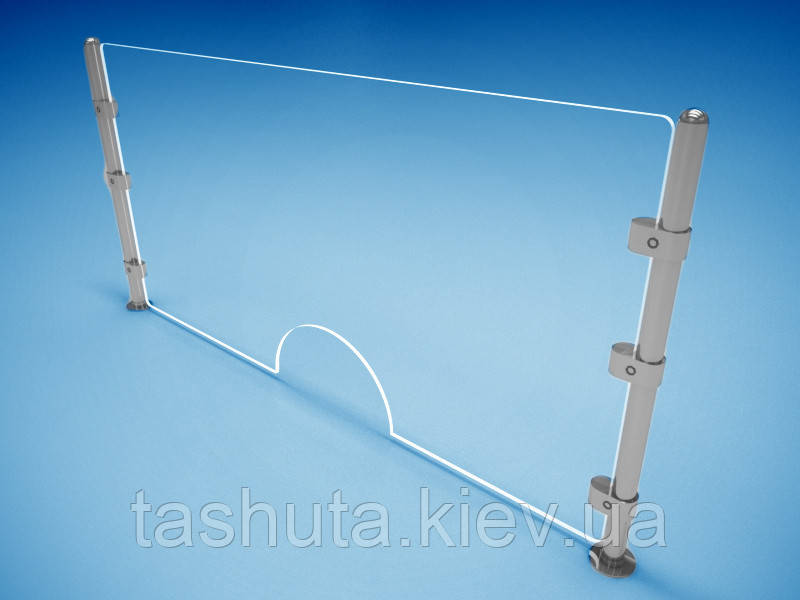 Перегородка для кассы 1200х800мм для банков, АЗС, аптек Ташута  (36-10051)