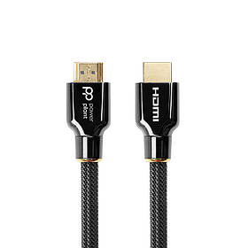 Відео кабель PowerPlant HDMI - HDMI, 2м, позолочені конектори, 2.1 V, 8K