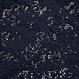 Гольф гіпюр для дівчинки, синій, SmileTime Guipure, фото 4