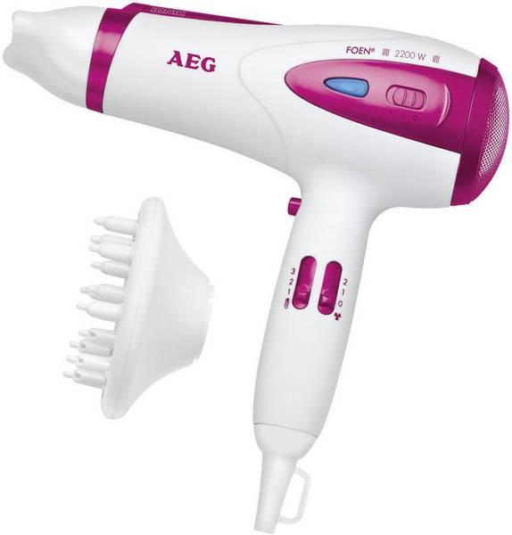 Фен AEG HTD 5584 2200Вт Білий з дифузором Бренди Європи