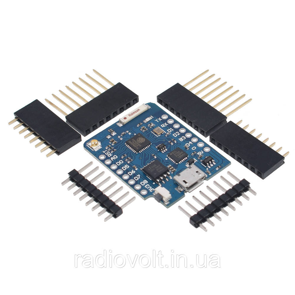 WI-FI модуль Wemos D1 mini Pro 16MB Flash, ESP8266, CP2104