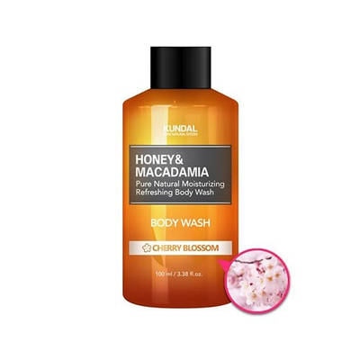 Гель для душу "Квітуча вишня" KUNDAL Honey & Macadamia Body Wash Cherry Blossom 100ml