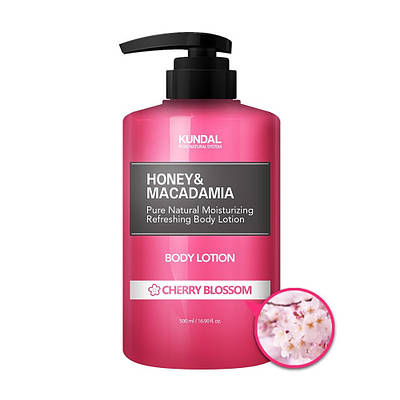 Лосьйон для тіла "Квітуча вишня" KUNDAL Honey & Macadamia Body Lotion Cherry Blossom 500ml