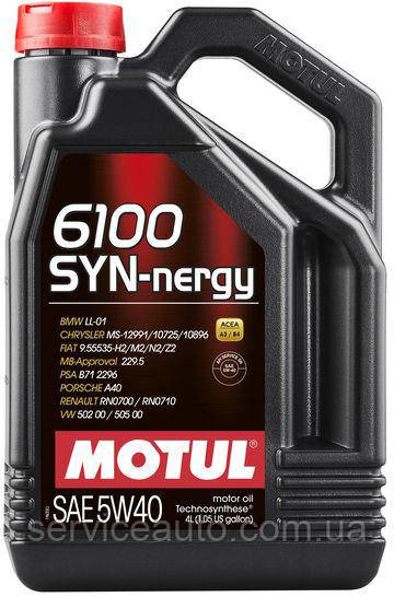 Моторна олива Motul 6100 SYN-NERGY SAE 5W40, 4L