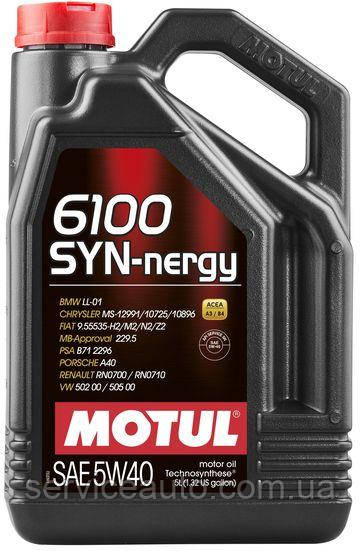 Моторна олива Motul 6100 SYN-NERGY SAE 5W40, 5L