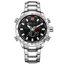 Чоловічі наручні годинники Naviforce Savonna Silver 9093, фото 3