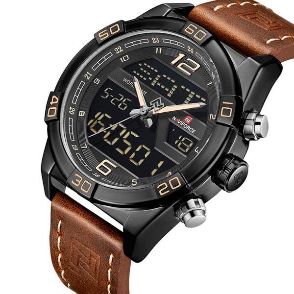 Чоловічі наручні годинники Naviforce Legion Brown NF9128