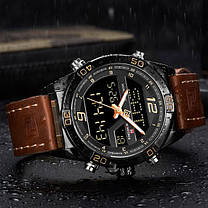 Чоловічі наручні годинники Naviforce Legion Brown NF9128, фото 5