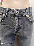 Джинси Woox жіночі МОМ вільні стрейч 32 сірі, фото 5
