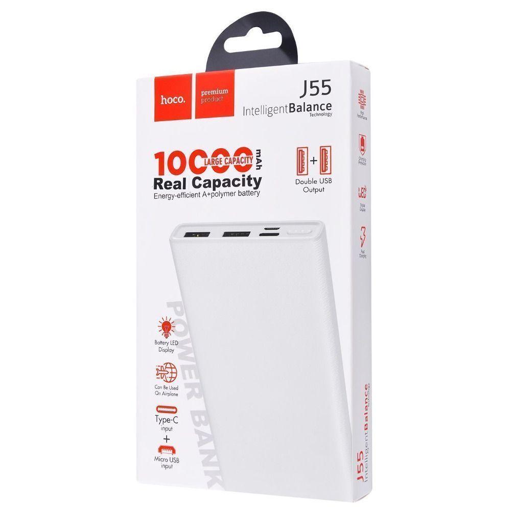 Зовнішній акумулятор (power bank) Hoco 10000мАч J55