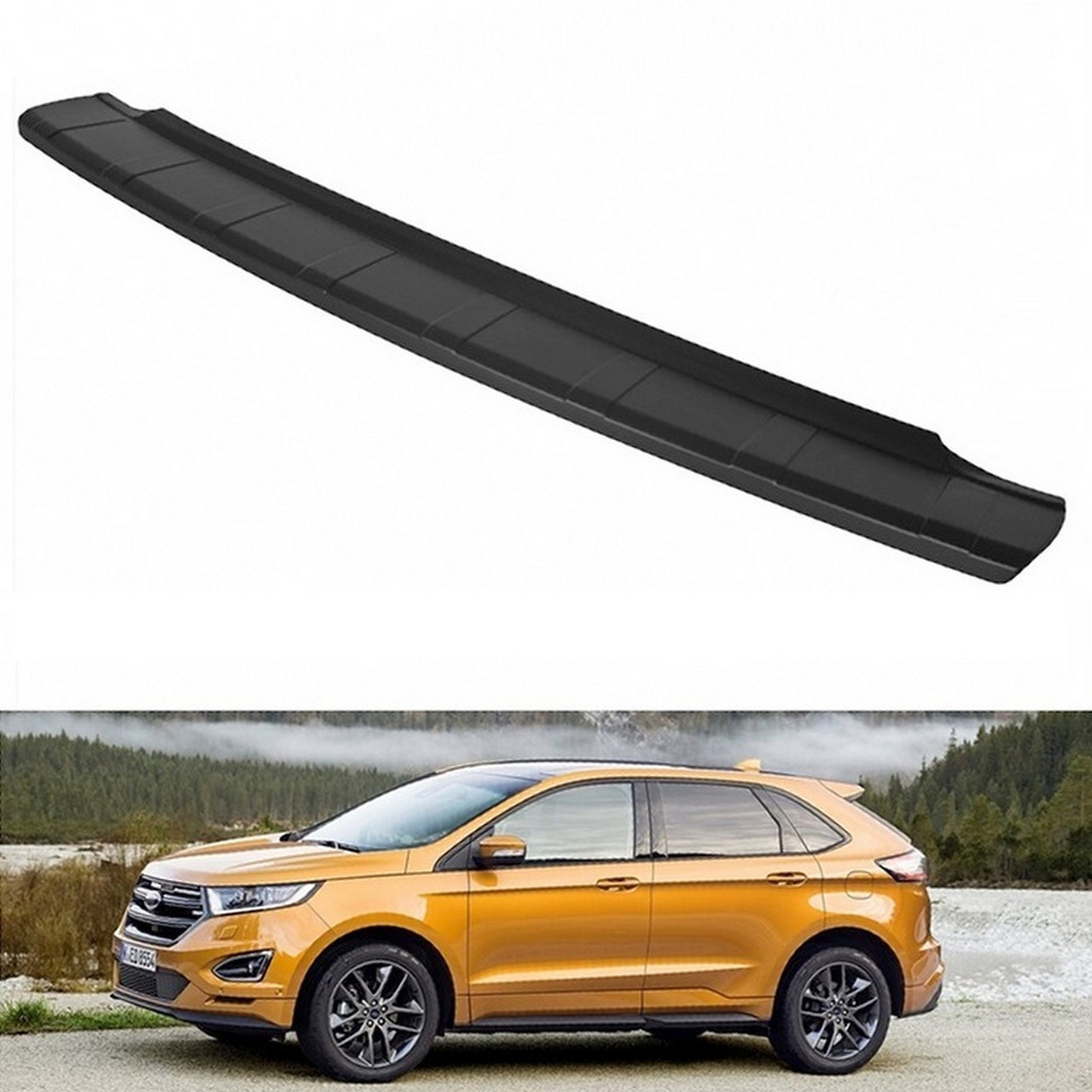Пластикова захисна накладка на задній бампер для Ford Edge 2016-2018 (EURO), фото 1