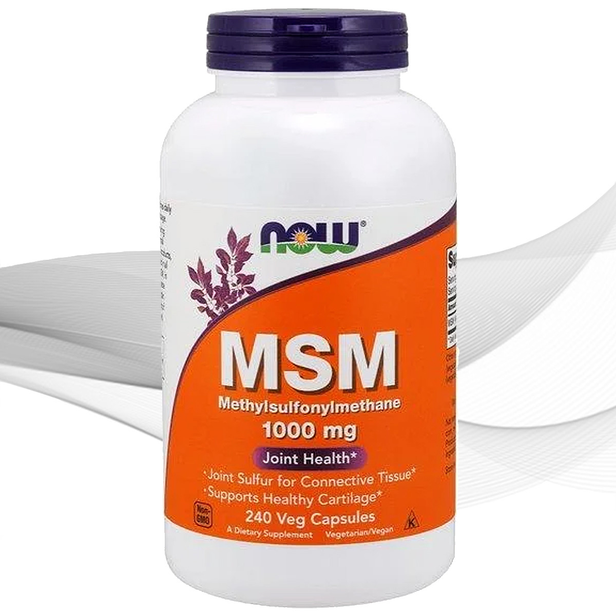 Для суглобів і зв'язок Now foods MSM 1000 mg 240 caps сірка