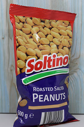 Арахіc солоний Soltino roasted salted peanuts 500г Польща