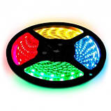 Світлодіодна стрічка 5050 300 LED RGB 5м з блоком живлення Велика, фото 3
