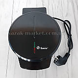 Електрична вафельниця для трубочок рожков тонких вафель Domotec MS 7710 кругла з антипригарним покриттям, фото 5