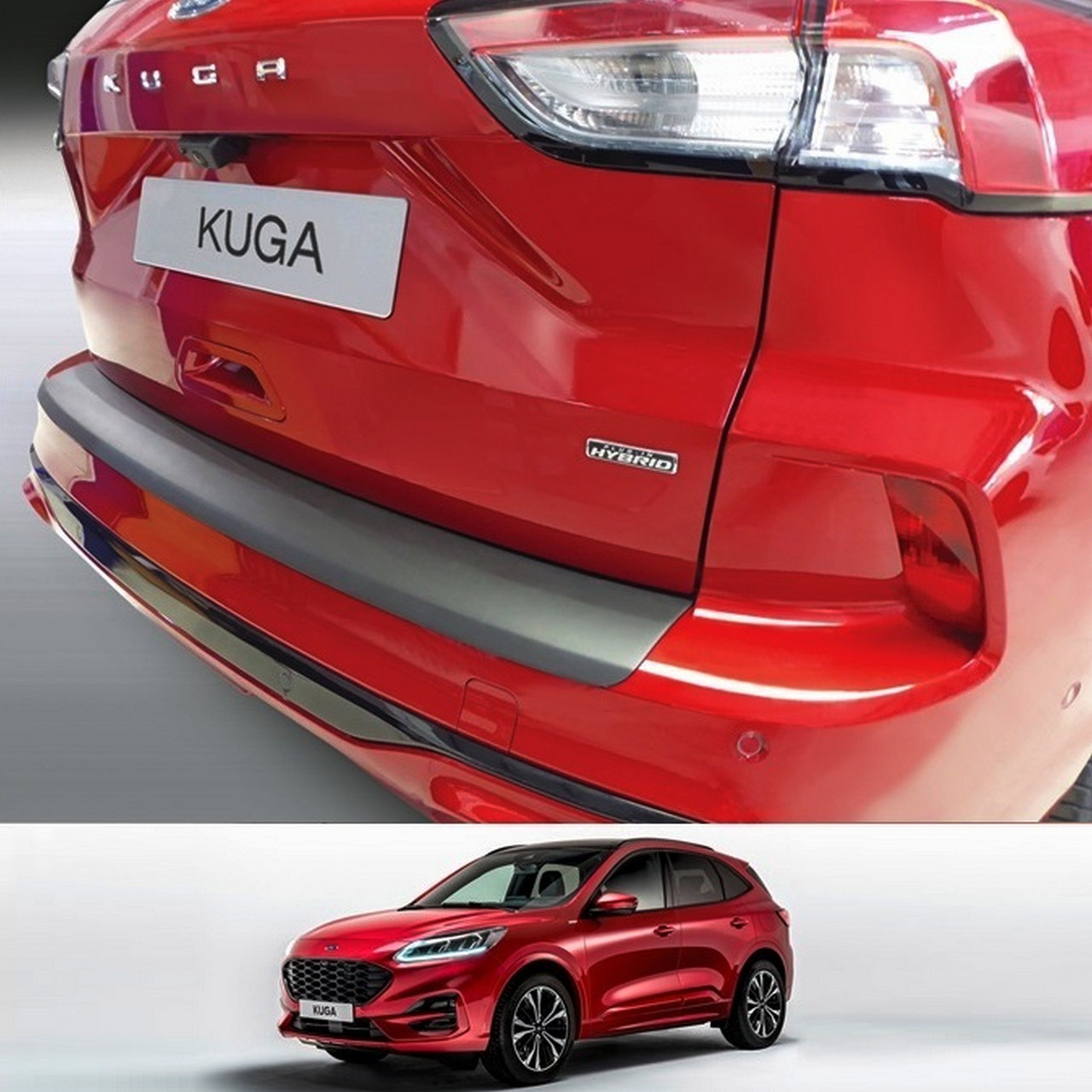 Пластикова захисна накладка на задній бампер для Ford KUGA MK3 (ST-LINE, STX, VIGNALE) 1.2020+
