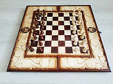 Шахи ручної роботи +нарди різні "Класичні", фото 3