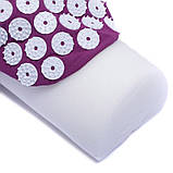 Аплікатор Кузнєцова масажний для шиї Валик акупунктурний (Acupressure mat) FI-1710, фото 6